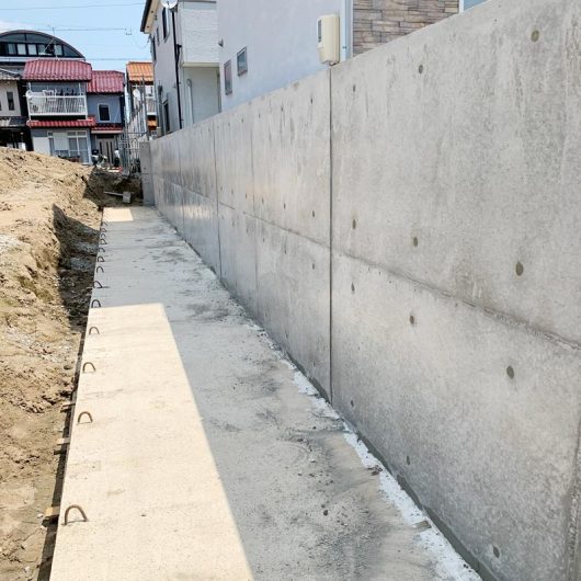 現場打ち擁壁 萱場南の家|岐阜の設計事務所【向井建築事務所】 現場打ち擁壁 萱場南の家|岐阜の設計事務所【向井建築事務所】